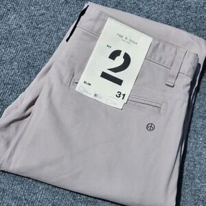 men's Rag & Bone Slim Fit 2 Classic‎ Chino Pants Drizzle Beige Size 31x32 NEW